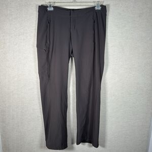 REI Hiking Pants Zipper Pockets Slate Grey Zip Ankles Stretch Women’s 12 RN37249